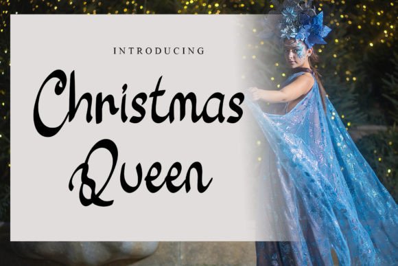 Christmas Queen: A Stylish Handwritten Script Font for Creative Projects