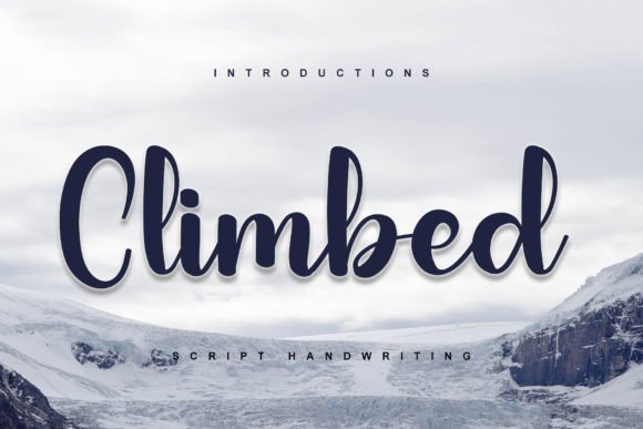 Climbed Font: A Handwritten Touch for Elegant Designs