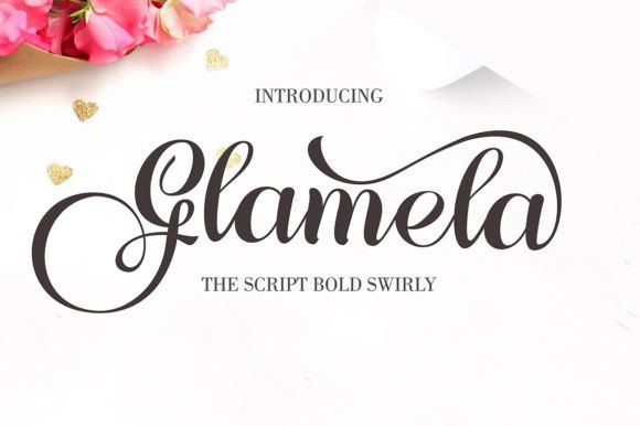 Glamela: A Modern Calligraphy Script Font for Creative Expression