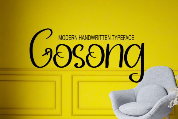 Gosong Font: A Handwritten Style for Modern Design Needs