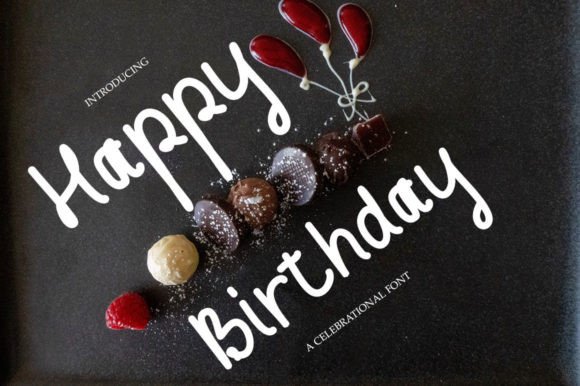 Happy Birthday: A Modern Handwritten Font for Creative and Practical Use