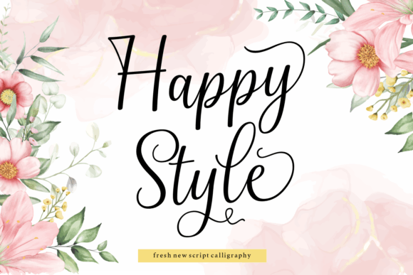 Happy Style: A Font That Elevates Design with Elegance and Flow