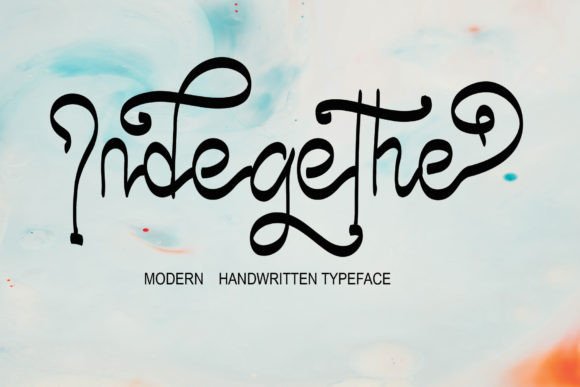Indegethe Font: A Simple Yet Stylish Handwritten Typography