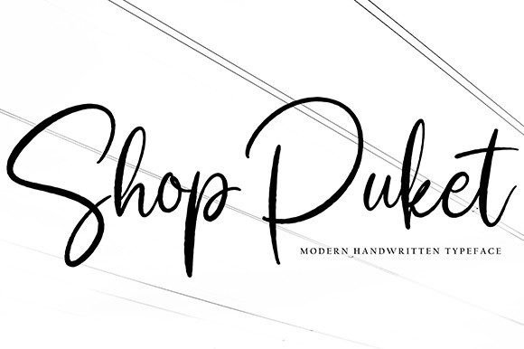 Shop Puket: A Timeless Handwritten Font for Creative Projects