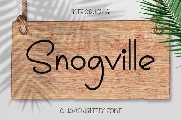 Snogville: The Enchanting Handwritten Font That Elevates Your Designs