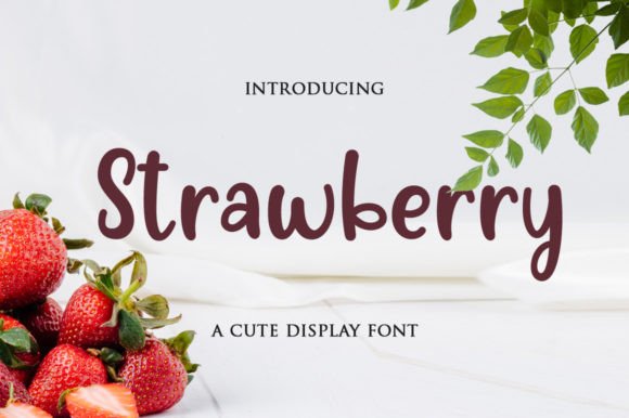 Strawberry Font: A Sweet Touch for Creative Designs