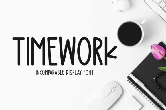 Timework: A Unique Display Font That Adds Creative Spark to Modern Designs