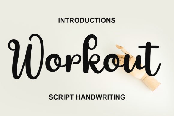 Workout Font: A Stylish Handwritten Touch for Design